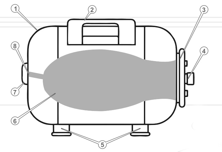Будова Гідроакумулятор Vitals aqua UTH 100 (100 літрів) 