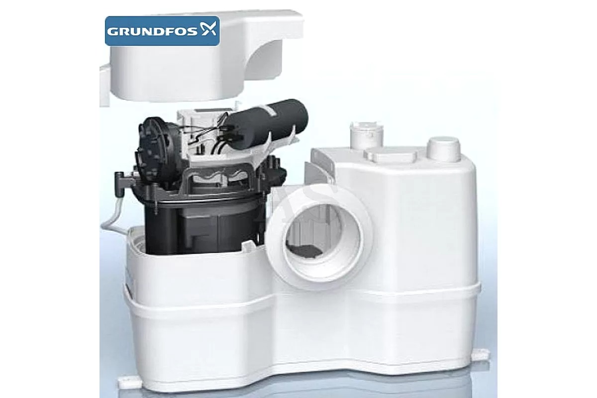Розміщення двигуна Каналізаційна установка Grundfos Sololift2 WC-1 (97775314)