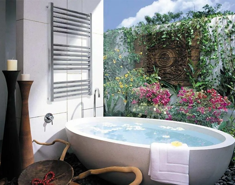 дизайн Рушникосушка водяна Mario INOX Гера 770х530/500