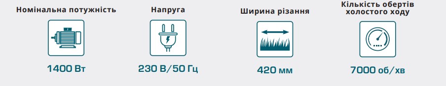 Переваги Тример садовий електричний Konner & Sohnen KS BCT-1400
