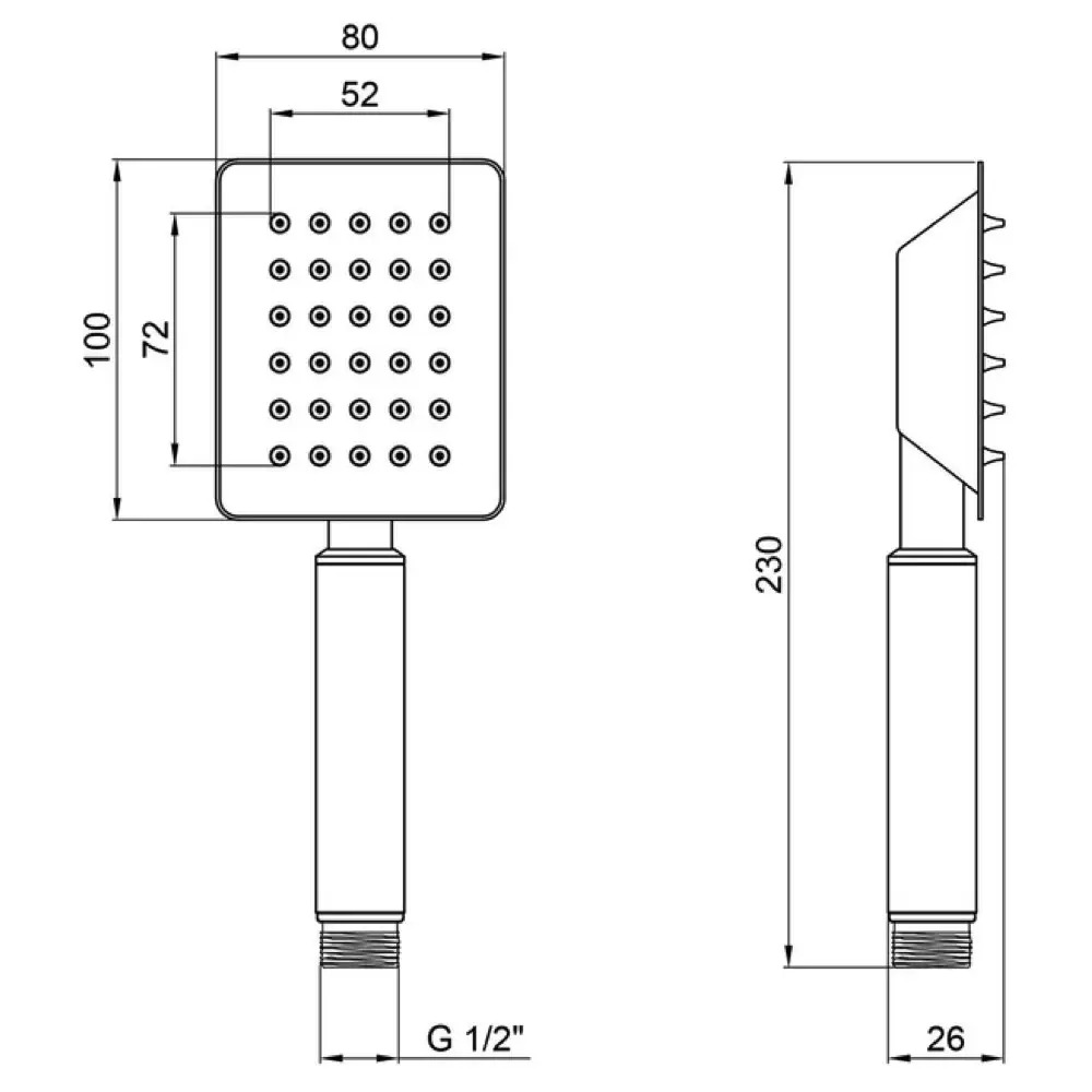 Параметры воронки для душа WEZER L02