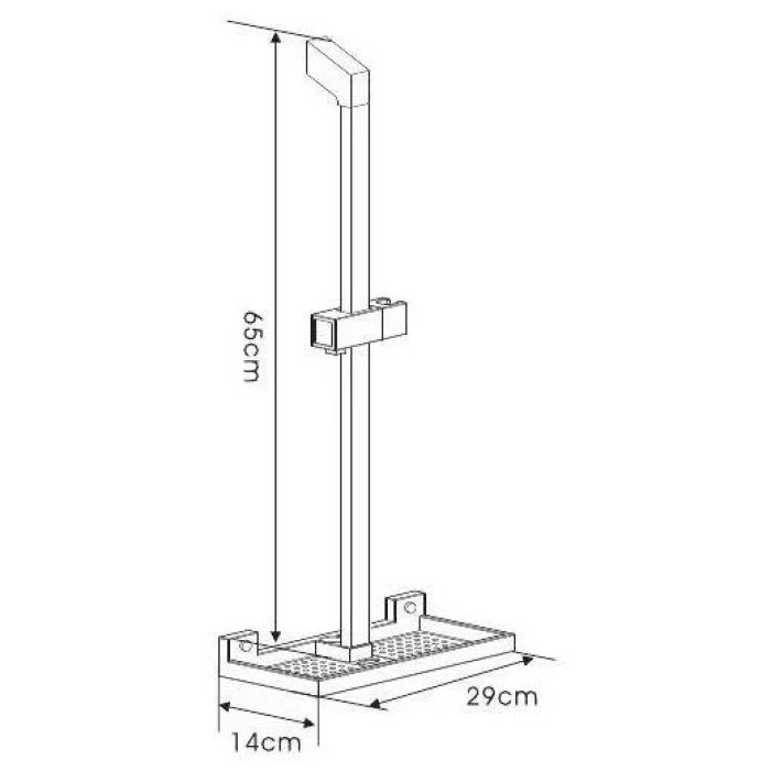 Опис розмірів душового гарнітура GAPPO G8010