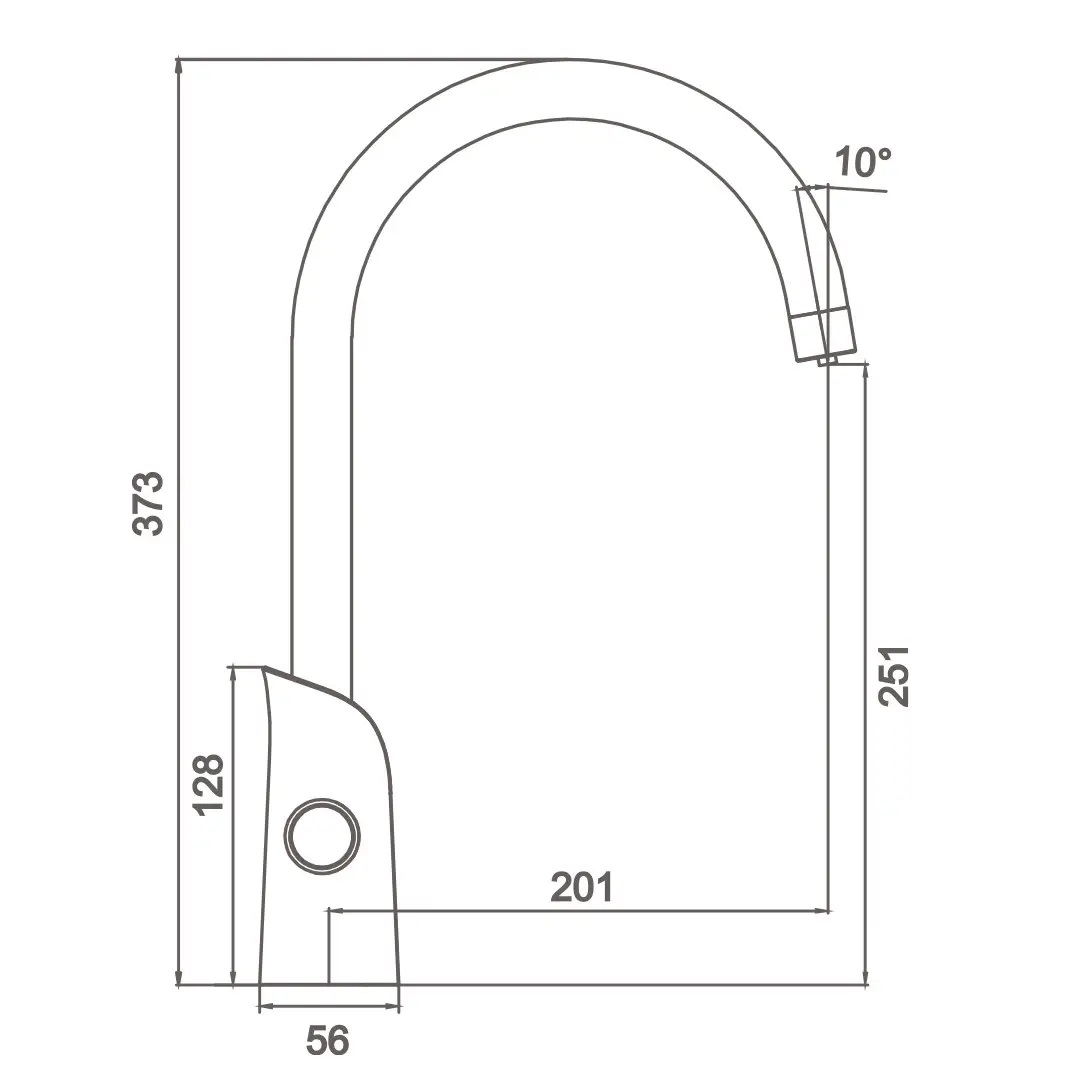 Смеситель для кухни с подключением фильтра GAPPO G4303-6, черный/хром – технические детали
