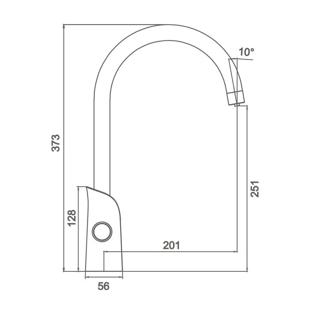 Смеситель для кухни с подключением фильтра GAPPO G4303-8, белый/хром – технические детали