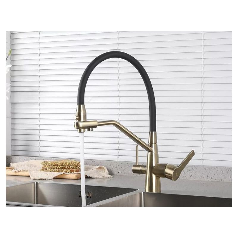 Змішувач для кухні на дві води Frap F4374-4, бронза