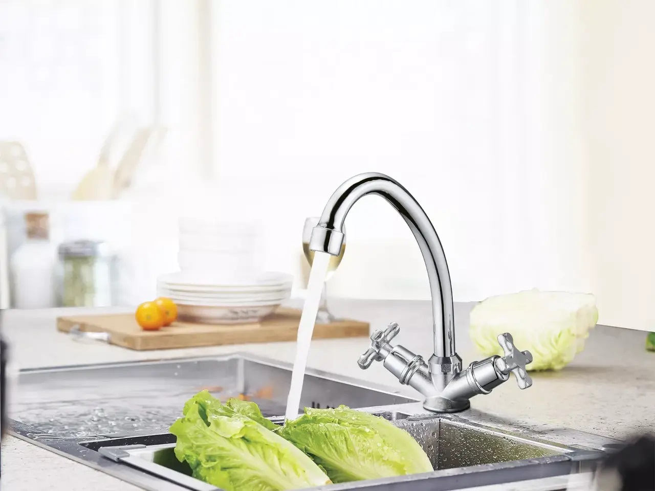 Змішувач для кухні WEZER JIK4-102, хром