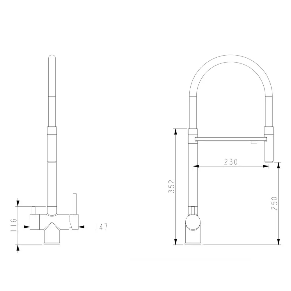 Смеситель для кухни под фильтр WEZER TOP4-01-SATIN – техническая сторона модели