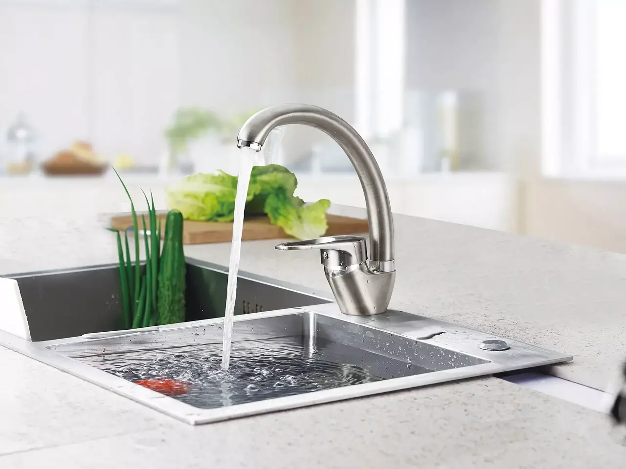 Змішувач для кухні WEZER YUB4-181, хром 