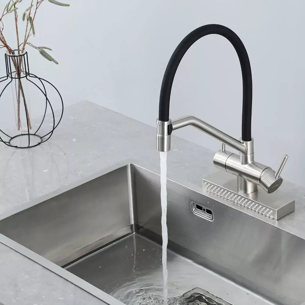 Иллюстративное изображение смесителя для кухни GAPPO G4098-5 в ванной комнате: