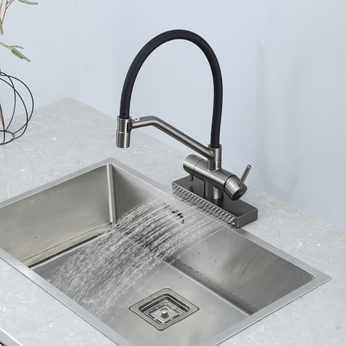 Иллюстративное изображение смесителя для кухни GAPPO G4098-9 в ванной комнате: