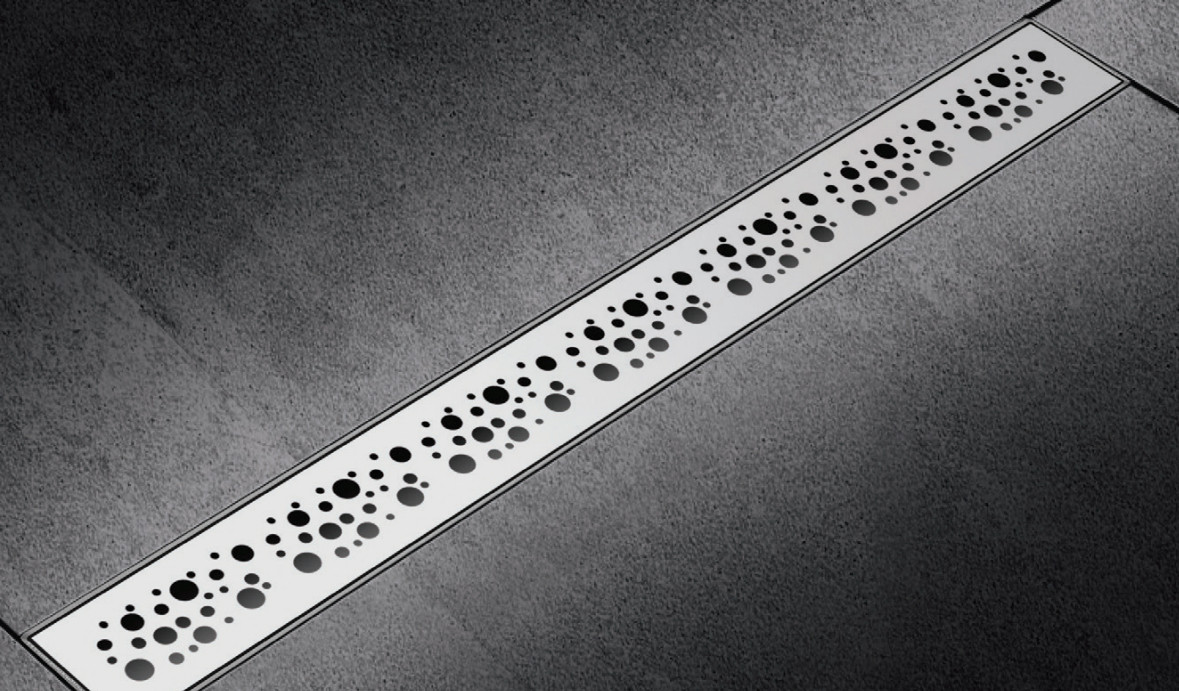 Дизайн Душовий трап Koer FD20-70x650 SUS304 (KR4743) нержавіюча сталь 