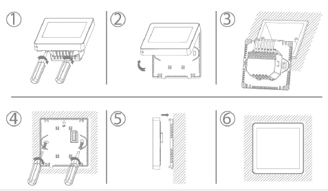 Комнатный сенсорный термостат с WiFi управлением Tervix Pro Line WiFi TouchScreen Thermostat 114350, черный