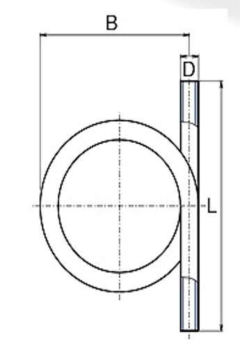 Габаритные размеры Компенсирующая петля Ekoplastik PPR PN20 20 SKS020P20X