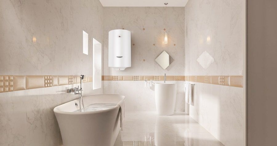 Бойлер Ariston SG1 50 V (3201500) в интерьере ванной комнаты
