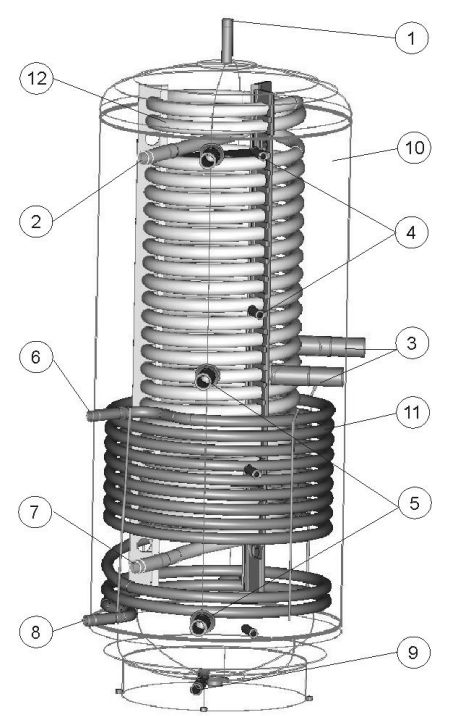 Конструкция Теплоаккумулятор Drazice NADO 750/35 v6 (с изоляцией Neodul)   